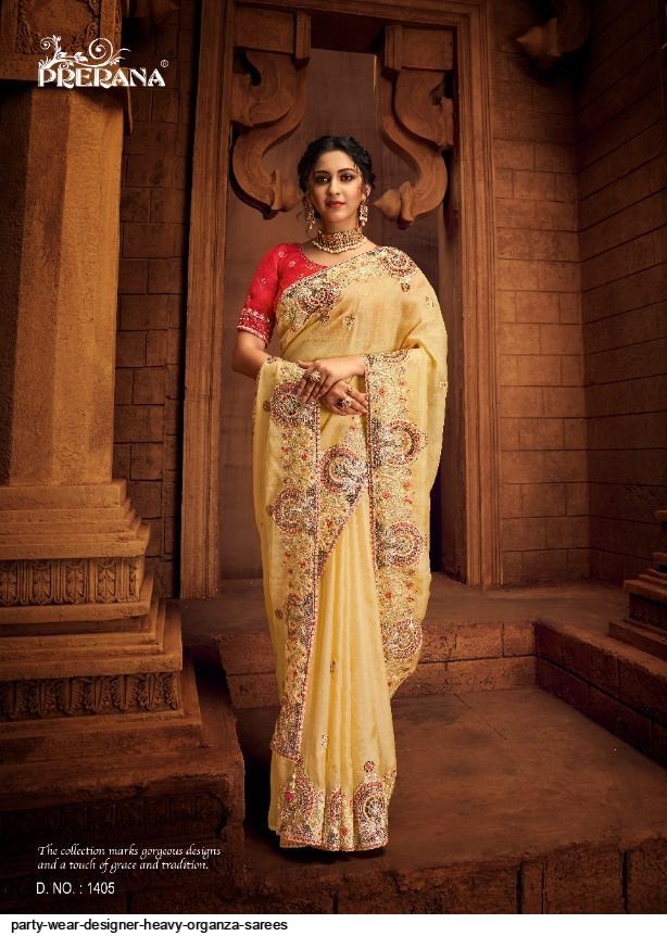 APPRECIATE Designer Stylish Party Wear Heavy Net Embroidery Work Saree  Collection - The Ethnic World