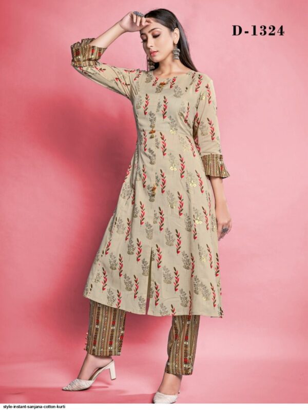 style instant sanjana cotton kurti 1043