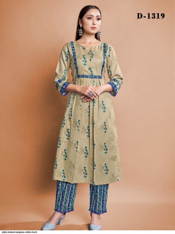 style instant sanjana cotton kurti 3881