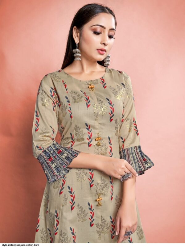 style instant sanjana cotton kurti 6330