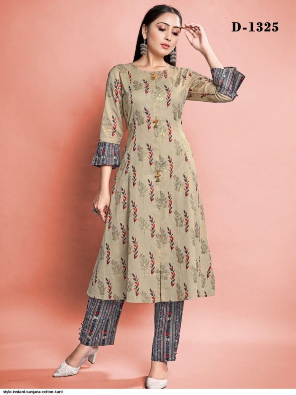 style instant sanjana cotton kurti 7603