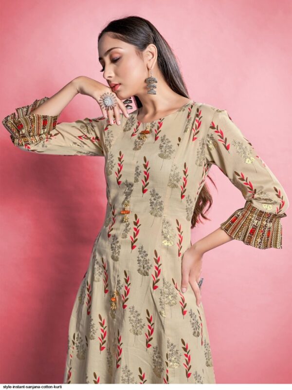 style instant sanjana cotton kurti 8428