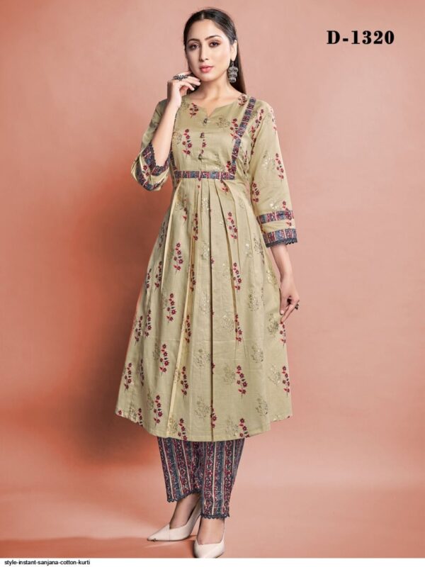 style instant sanjana cotton kurti 9928