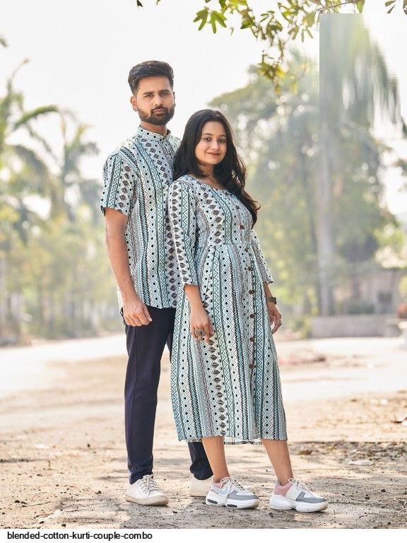 BLENDED COTTON KURTI COUPLE COMBO Stunning catalog Rehmat Boutique