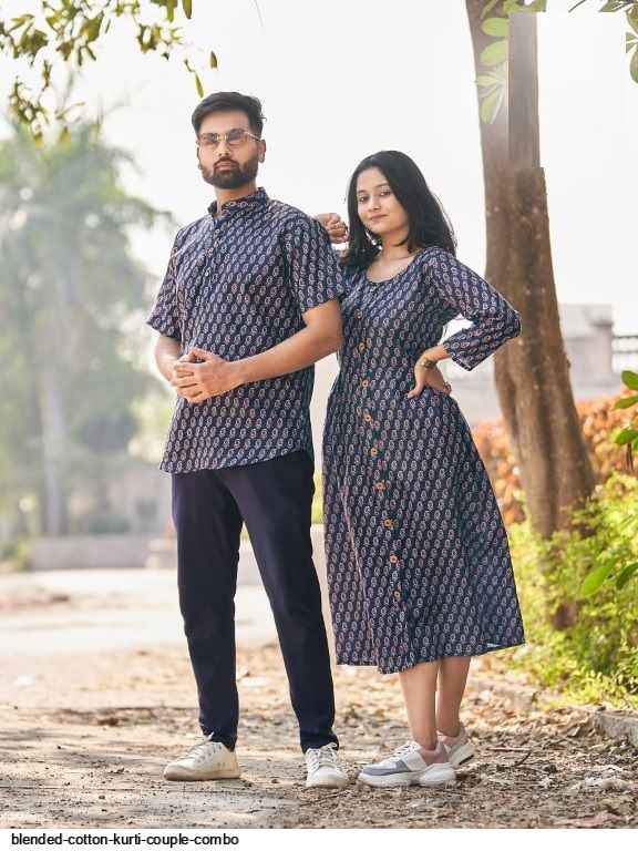 Latest design combo dresses for couples. - Shop online women fashion,  indo-western, ethnic wear, sari, suits, kurtis, watches, gifts.