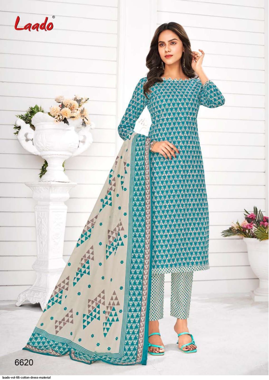 Latest Attractive Cotton Dress Material with Dupatta