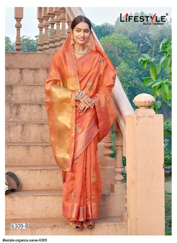 LIFESTYLE ORGANZA SAREE 6309 Amazing New Catalogue 2022  LIFESTYLE ORGANZA SAREE 6309, LIFESTYLE ORGANZA SAREE 6309 surat, LIFESTYLE ORGANZA SAREE 6309 new latest catalog, LIFESTYLE ORGANZA SAREE 6309 wholesale surat, LIFESTYLE ORGANZA SAREE 6309 single, LIFESTYLE ORGANZA SAREE 6309 catalog price, LIFESTYLE ORGANZA SAREE 6309 salwar suit, LIFESTYLE ORGANZA SAREE 6309 dresses, LIFESTYLE ORGANZA SAREE 6309 indian salwar suit, LIFESTYLE ORGANZA SAREE 6309 dress material