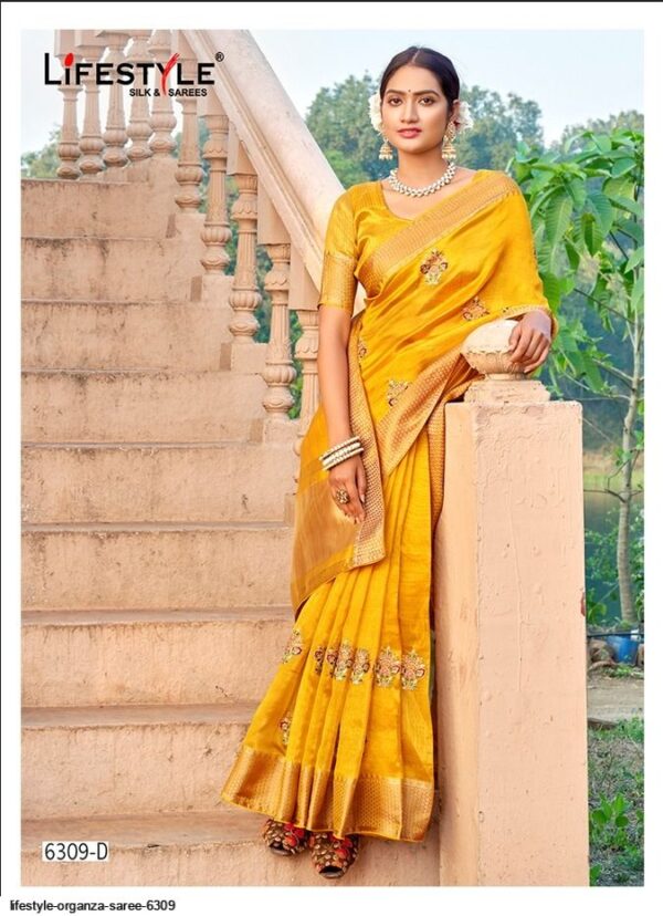 LIFESTYLE ORGANZA SAREE 6309 Amazing New Catalogue 2022  LIFESTYLE ORGANZA SAREE 6309, LIFESTYLE ORGANZA SAREE 6309 surat, LIFESTYLE ORGANZA SAREE 6309 new latest catalog, LIFESTYLE ORGANZA SAREE 6309 wholesale surat, LIFESTYLE ORGANZA SAREE 6309 single, LIFESTYLE ORGANZA SAREE 6309 catalog price, LIFESTYLE ORGANZA SAREE 6309 salwar suit, LIFESTYLE ORGANZA SAREE 6309 dresses, LIFESTYLE ORGANZA SAREE 6309 indian salwar suit, LIFESTYLE ORGANZA SAREE 6309 dress material