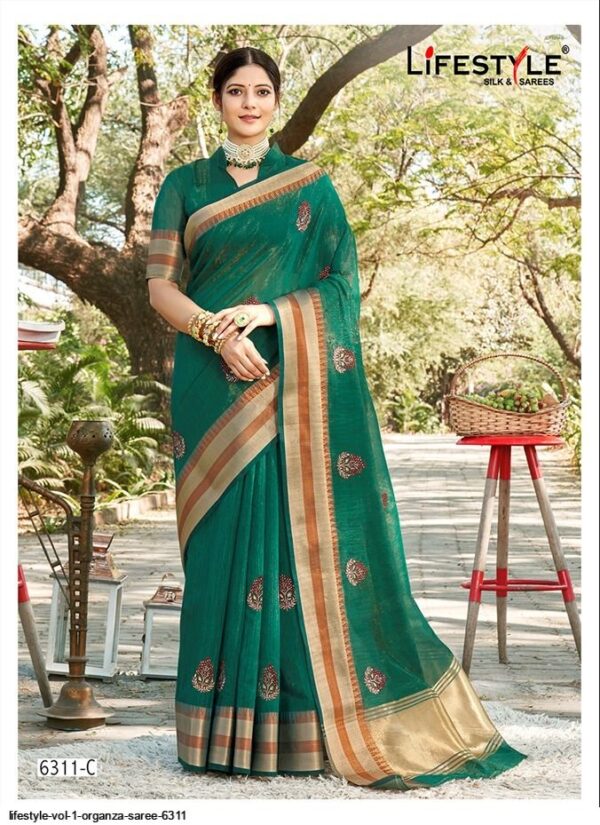 LIFESTYLE VOL 1 ORGANZA SAREE 6311 Amazing New Catalogue 2022  LIFESTYLE VOL 1 ORGANZA SAREE 6311, LIFESTYLE VOL 1 ORGANZA SAREE 6311 surat, LIFESTYLE VOL 1 ORGANZA SAREE 6311 new latest catalog, LIFESTYLE VOL 1 ORGANZA SAREE 6311 wholesale surat, LIFESTYLE VOL 1 ORGANZA SAREE 6311 single, LIFESTYLE VOL 1 ORGANZA SAREE 6311 catalog price, LIFESTYLE VOL 1 ORGANZA SAREE 6311 salwar suit, LIFESTYLE VOL 1 ORGANZA SAREE 6311 dresses, LIFESTYLE VOL 1 ORGANZA SAREE 6311 indian salwar suit, LIFESTYLE VOL 1 ORGANZA SAREE 6311 dress material