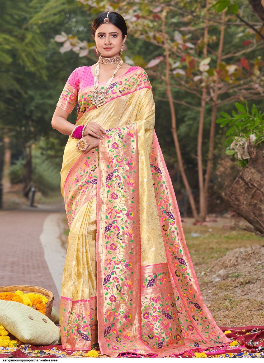 Shangrila paithani Meenakari soft silk sarees collection best price seller  surat - SM CREATION