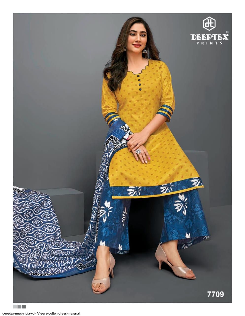 DEEPTEX MISS INDIA VOL 77 PURE COTTON DRESS MATERIAL Stunning