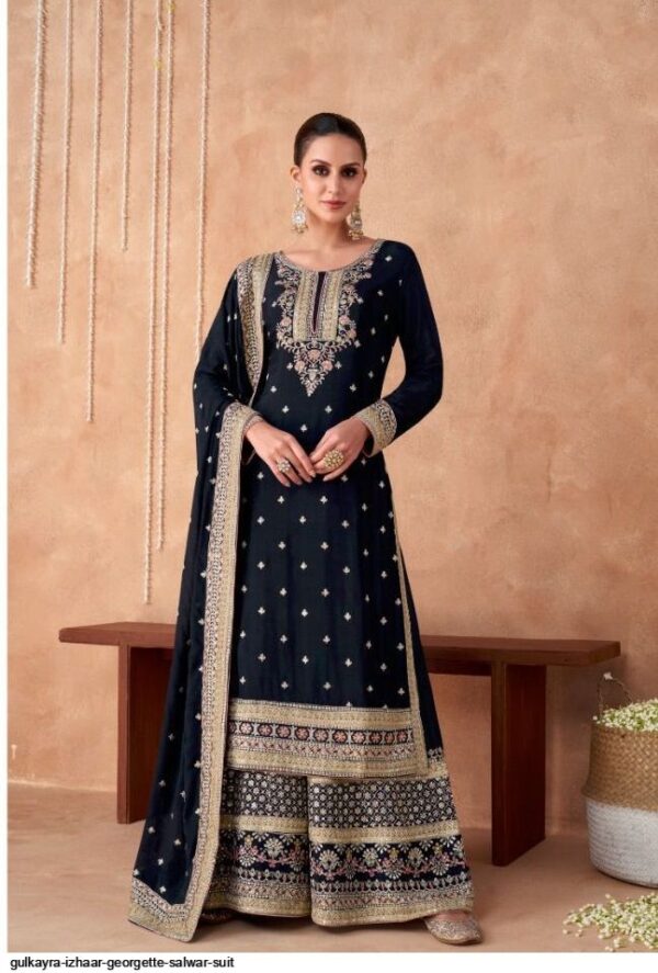 gulkayra izhaar georgette salwar suit 9074