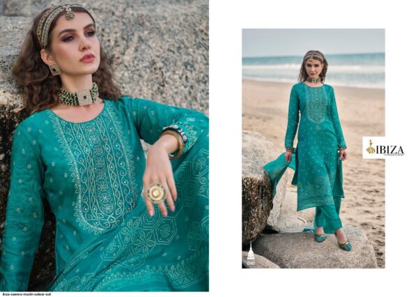 ibiza sawera muslin salwar suit 7887