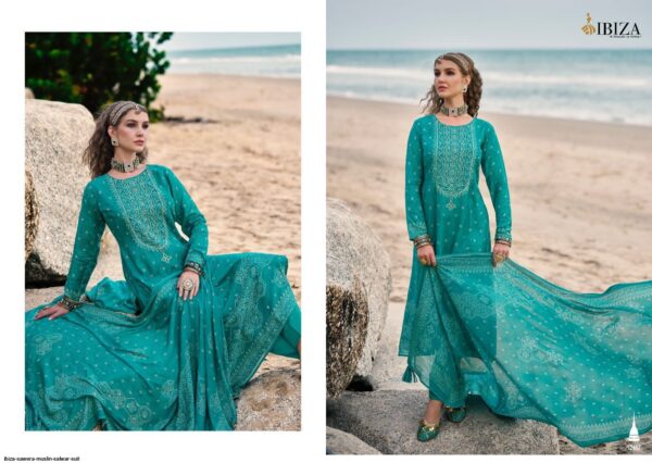 ibiza sawera muslin salwar suit 9560