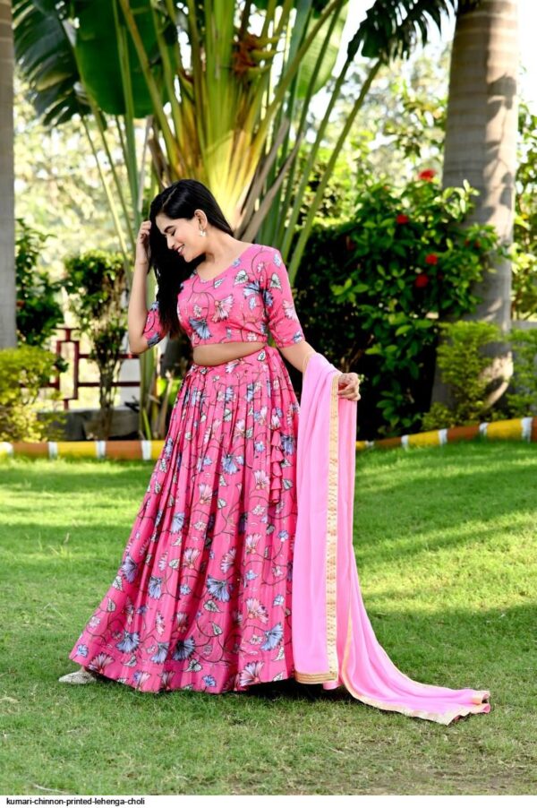 kumari chinnon printed lehenga choli 1702