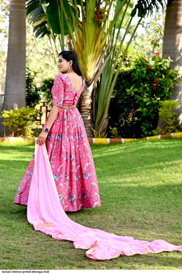 kumari chinnon printed lehenga choli 2403