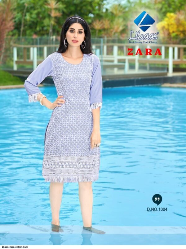 libaas zara cotton kurti 2666