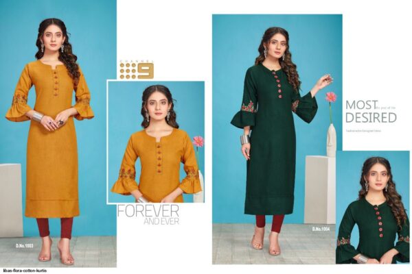 libas flora cotton kurtis 599