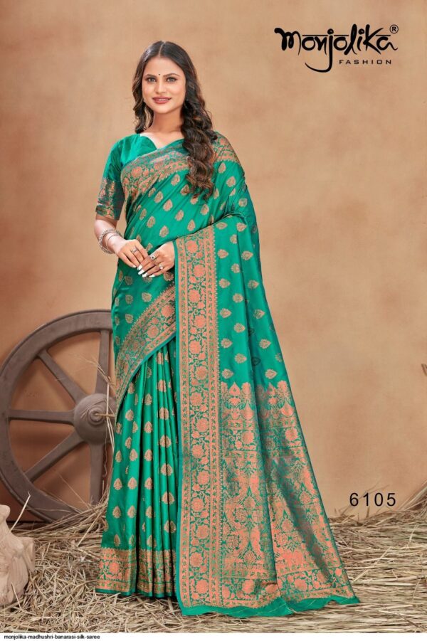 MONJOLIKA MADHUSHRI BANARASI SILK SAREE AMAZING CATALOGUE 2023