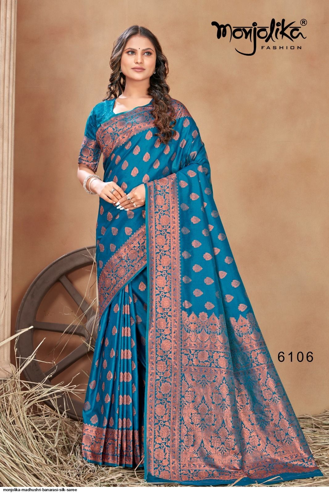 MONJOLIKA MAANYASRI INDIAN BANARASI SILK ZARI WORK PARTY WEAR WOMEN SAREE  3207 at Rs 1895 in Surat