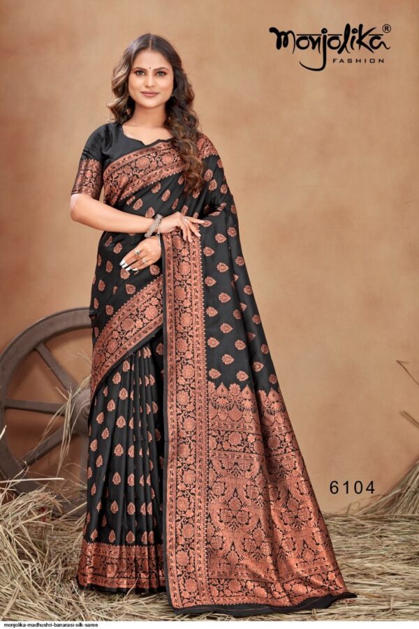 MONJOLIKA MADHUSHRI BANARASI SILK SAREE AMAZING CATALOGUE 2023