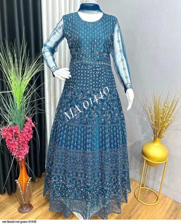 net flared net gown 01440 6642