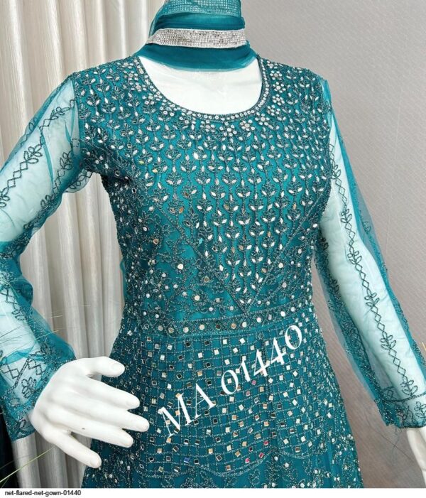 net flared net gown 01440 8335