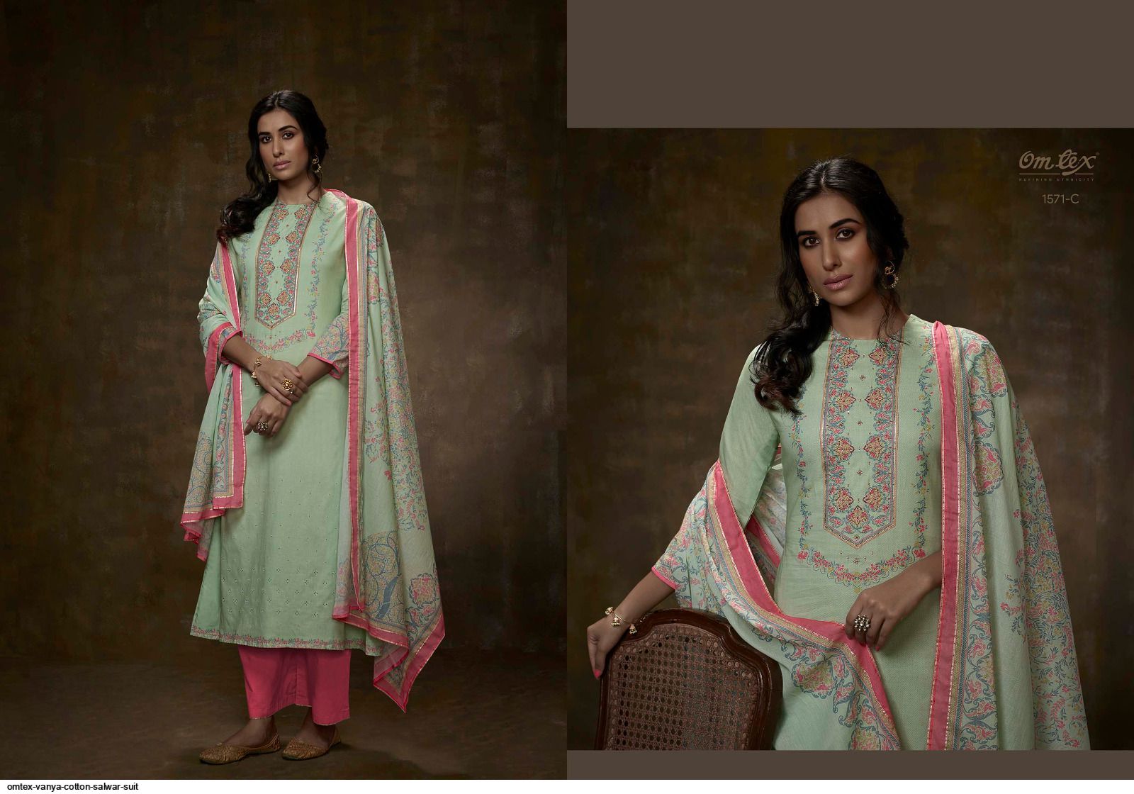 Sky Blue Saanjh Omtex Linen Cotton Designer Party Wear, 55% OFF