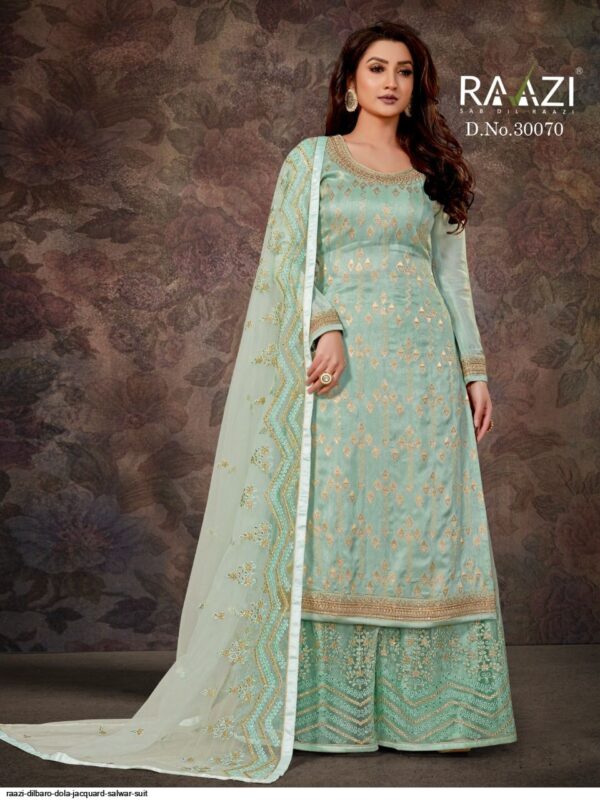 raazi dilbaro dola jacquard salwar suit 250