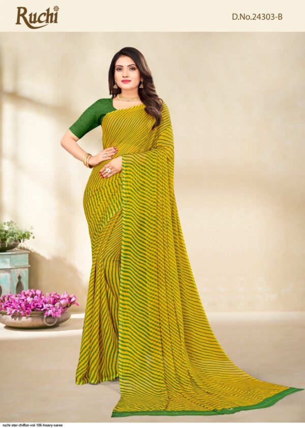 RUCHI STAR CHIFFON VOL 106 HEAVY SAREE AMAZING CATALOGUE 2023