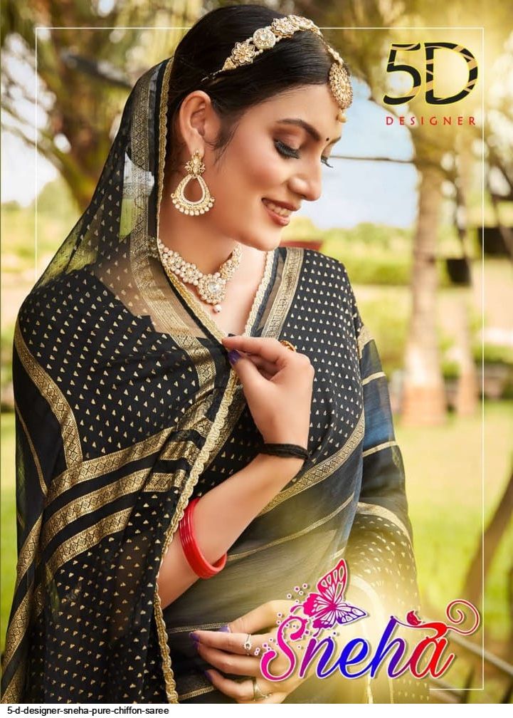 Designer Chiffon Saree – Monamaar