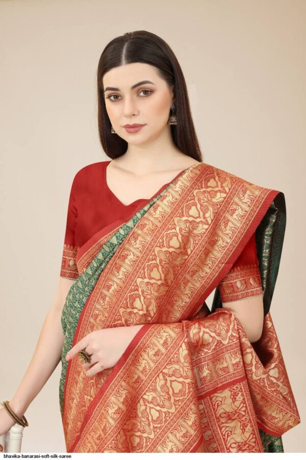 BHAVIKA BANARASI SOFT SILK SAREE AMAZING CATALOGUE 2023