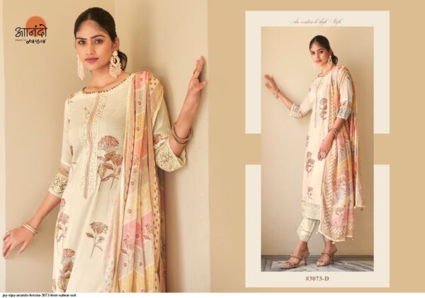 JAY VIJAY ANANDO FERONIA 3073 LINEN SALWAR SUIT AMAZING CATALOGUE 2023