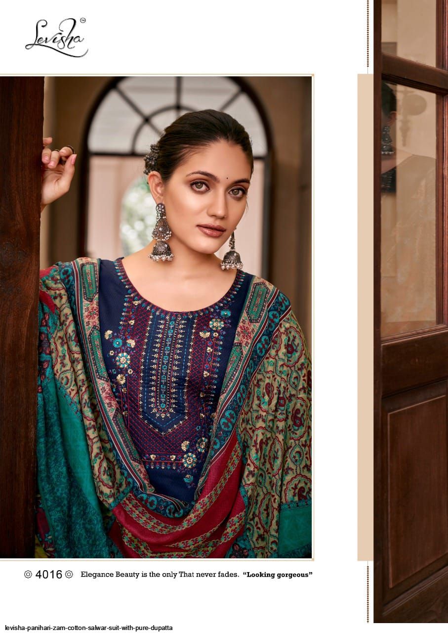 LEVISHA PANIHARI ZAM COTTON SALWAR SUIT WITH PURE DUPATTA Stunning catalog  Rehmat Boutique