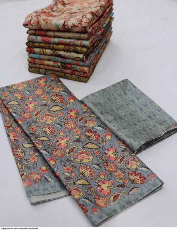 RAJYOG MANTRA KANCHI KALAMKARI PRINT SAREE AMAZING CATALOGUE 2023