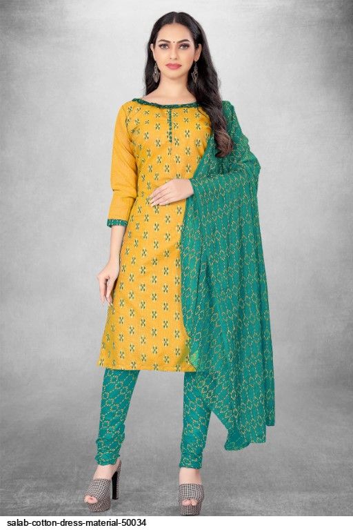 Mitra 1 Fancy Casual Daily Wear Designer Cotton Dress Material Collection -  The Ethnic World