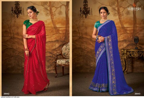 SUBHASH BANDHANI VOL 3 SILK SAREE AMAZING CATALOGUE 2023