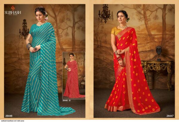 SUBHASH BANDHANI VOL 3 SILK SAREE AMAZING CATALOGUE 2023