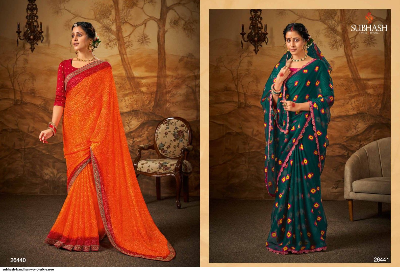 Subhash Krishna Georgette With Printed Saree Collection