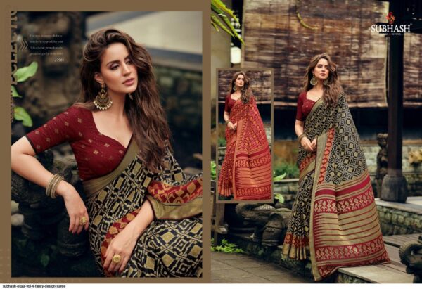 SUBHASH EKAA VOL 4 FANCY DESIGN SAREE AMAZING CATALOGUE 2023