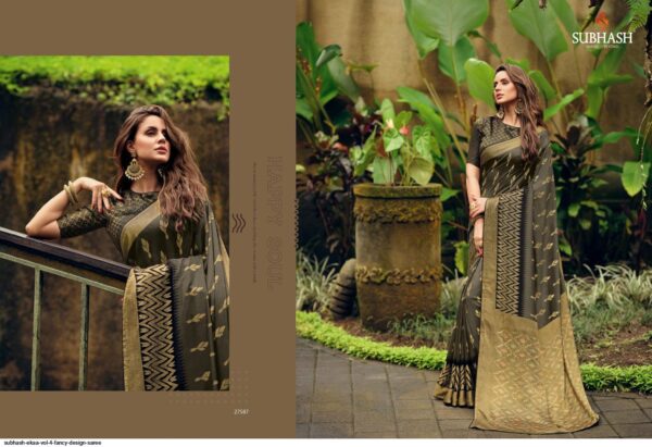 SUBHASH EKAA VOL 4 FANCY DESIGN SAREE AMAZING CATALOGUE 2023