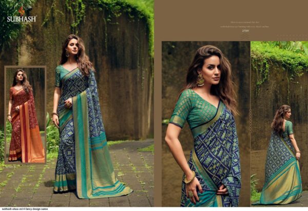 SUBHASH EKAA VOL 4 FANCY DESIGN SAREE AMAZING CATALOGUE 2023