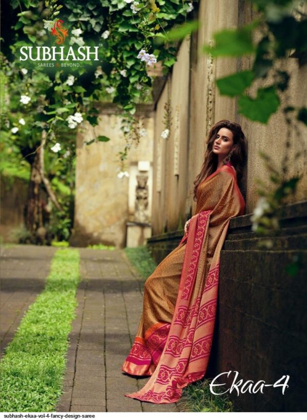 SUBHASH EKAA VOL 4 FANCY DESIGN SAREE AMAZING CATALOGUE 2023