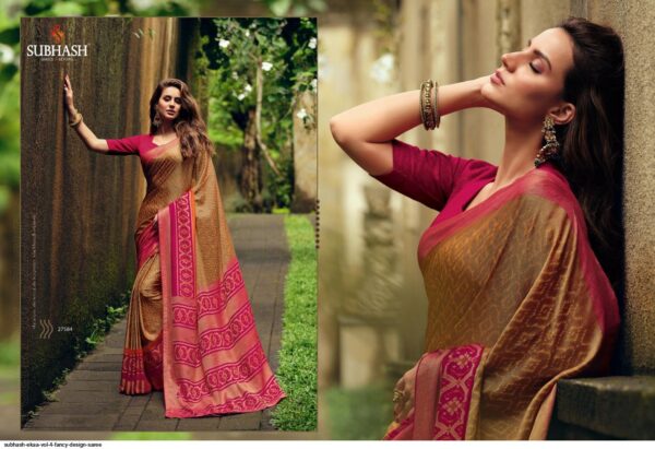 SUBHASH EKAA VOL 4 FANCY DESIGN SAREE AMAZING CATALOGUE 2023