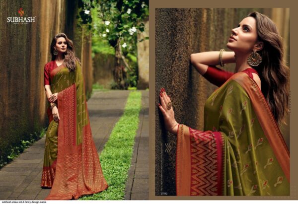 SUBHASH EKAA VOL 4 FANCY DESIGN SAREE AMAZING CATALOGUE 2023