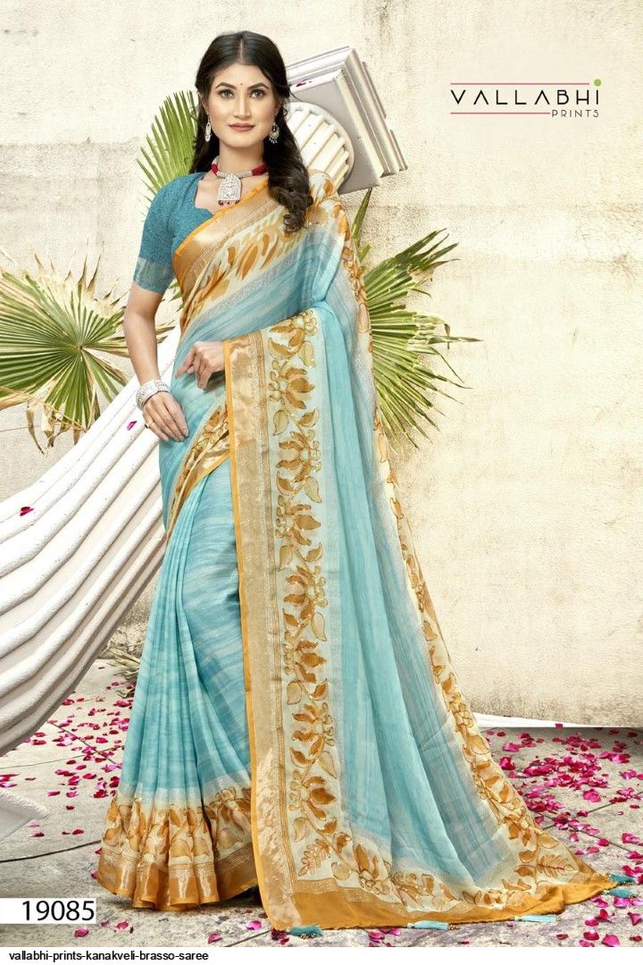 Kimora Meera Premium Soft Brasso Saree Collection: Textilecatalog