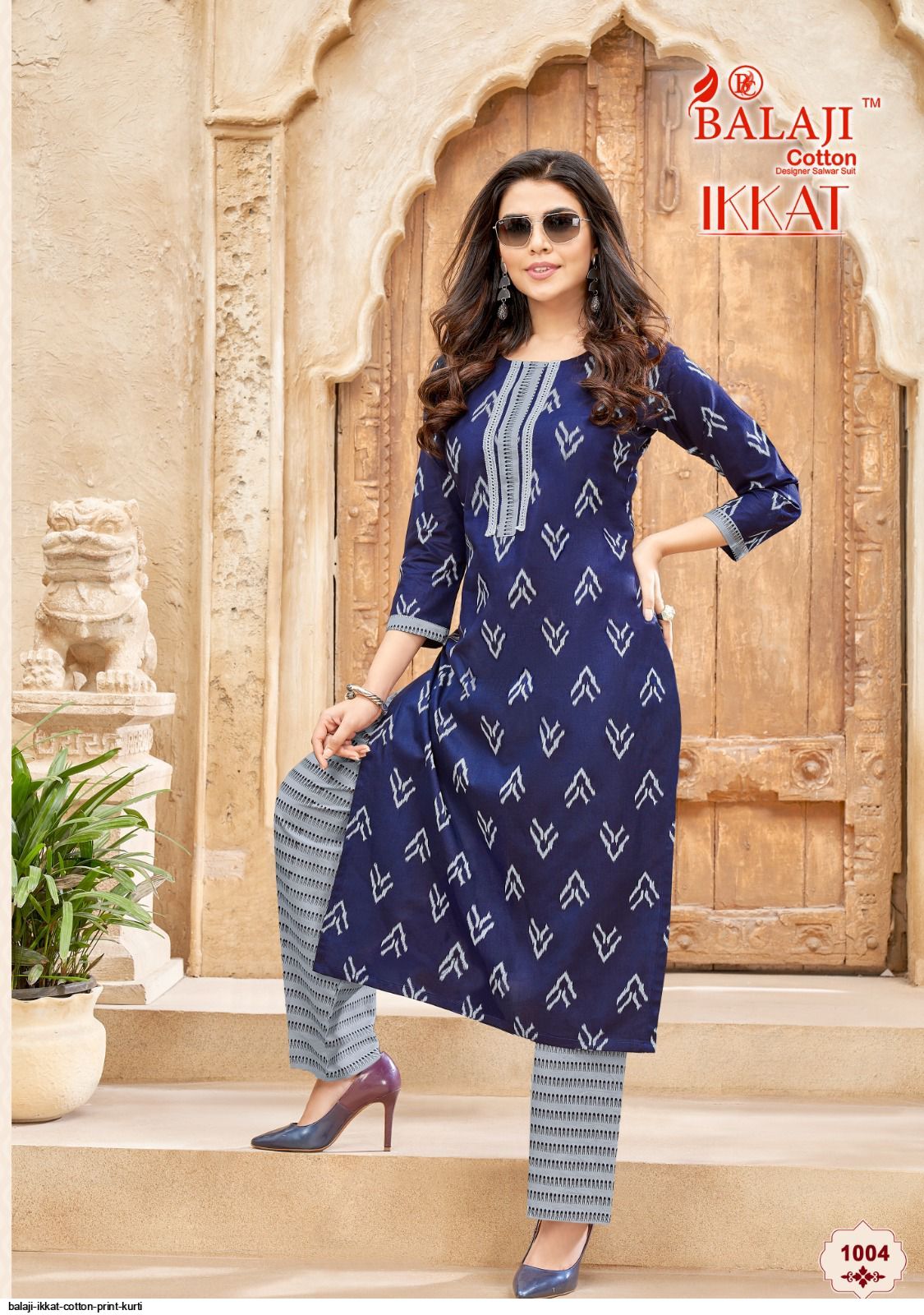 Ikkat cotton hot sale suits online