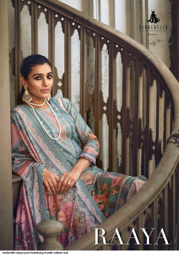 CINDERELLA RAAYA PURE BAMBARG MUSLIN SALWAR SUIT AMAZING CATALOGUE 2023