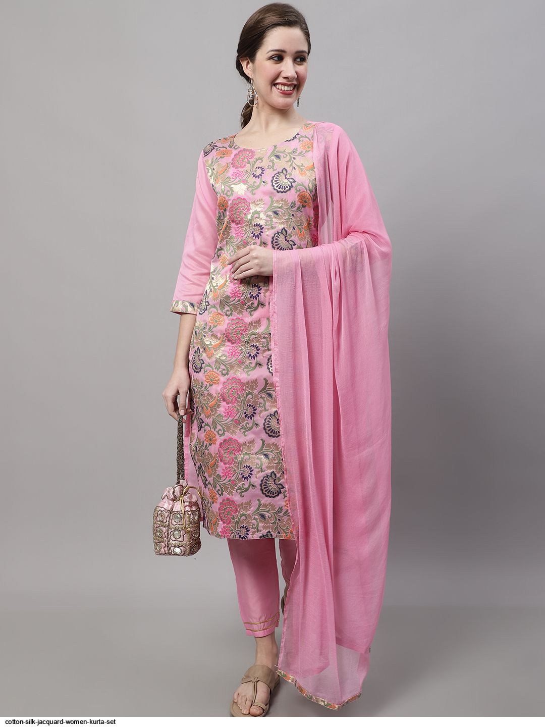 ELEGANT COTTON KURTA SET 23049 Stunning catalog Rehmat Boutique