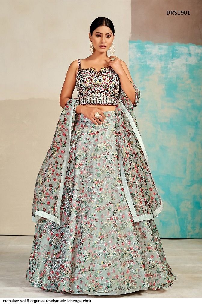 Incredible Georgette Fabric Cyan Color Readymade Lehenga | Party wear  indian dresses, Lehenga choli, Stylish sarees